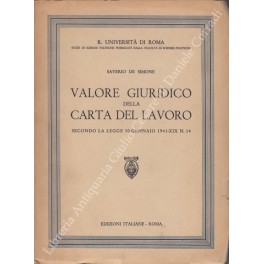Valore giuridico della carta del lavoro