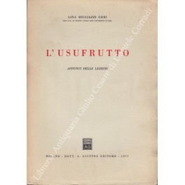 L'usufrutto. Appunti dalle lezioni