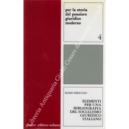 Elementi per una bibliografia del socialismo giuridico italiano