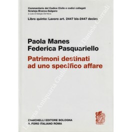 Dei patrimoni destinati ad uno specifico affare. Art. 2447 bis - 2447 decies Dei patrimoni destinati ad uno specifico affare. Art. 2447 bis - 2447 decies