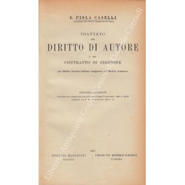 Trattato del diritto di autore Trattato del diritto di autore