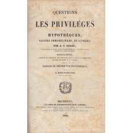 Questions sur les privileges et hypotheques