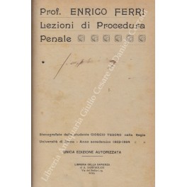 Lezioni di procedura penale Lezioni di procedura penale