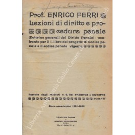Lezioni di diritto e procedura penale Lezioni di diritto e procedura penale
