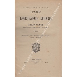 Corso di legislazione agraria Corso di legislazione agraria
