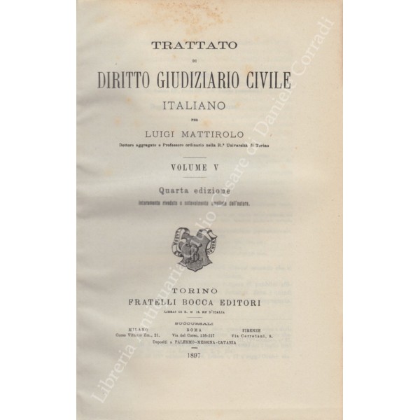 Trattato di diritto giudiziario civile italiano Trattato di diritto giudiziario civile italiano