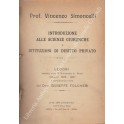 Introduzione alle scienze giuridiche e istituzioni di diritto civile