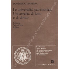 Le universalità patrimoniali