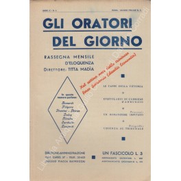 Gli oratori del giorno. Rassegna mensile d'eloquenza. Anno X - Numero 6. Giugno 1936