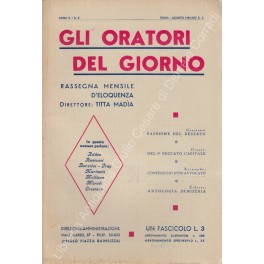 Gli oratori del giorno. Rassegna mensile d'eloquenza. Anno VIII - Numero 2. Febbraio 1934. 