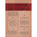 Gli oratori del giorno. Rassegna mensile d'eloquenza. Anno XXVII - Numero 8. Agosto 1958