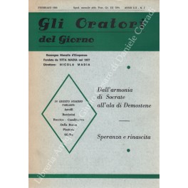 Gli oratori del giorno. Rassegna mensile d'eloquenza. Anno LII - Numero 2. Febbraio 1984