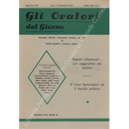 Gli oratori del giorno. Rassegna mensile d'eloquenza. Anno LXII - Numero 4. Maggio 1994