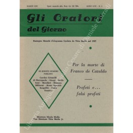 Gli oratori del giorno. Rassegna mensile d'eloquenza. Anno LVIII - Numero 3. Marzo 1990
