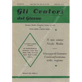 Gli oratori del giorno. Rassegna mensile d'eloquenza. Anno LIX - Numero 6. Giugno 1991