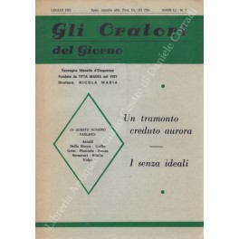 Gli oratori del giorno. Rassegna mensile d'eloquenza. Anno VIII - Numero 2. Febbraio 1934. 