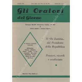 Gli oratori del giorno. Rassegna mensile d'eloquenza. Anno VIII - Numero 2. Febbraio 1934. 