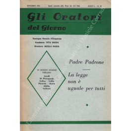 Gli oratori del giorno. Rassegna mensile d'eloquenza. Anno L - Numero 10. Ottobre 1982