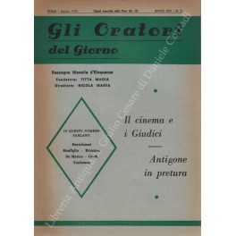 Gli oratori del giorno. Rassegna mensile d'eloquenza. Anno VIII - Numero 2. Febbraio 1934. 