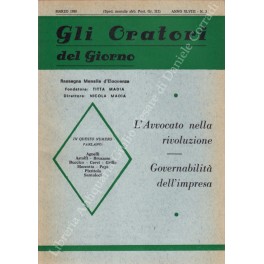 Gli oratori del giorno. Rassegna mensile d'eloquenza. Anno XLVIII - Numero 3. Marzo 1980