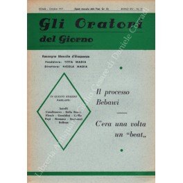 Gli oratori del giorno. Rassegna mensile d'eloquenza. Anno XLV - Numero 10. Ottobre 1977