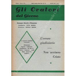 Gli oratori del giorno. Rassegna mensile d'eloquenza. Anno XLIV - Numero 3. Marzo 1976