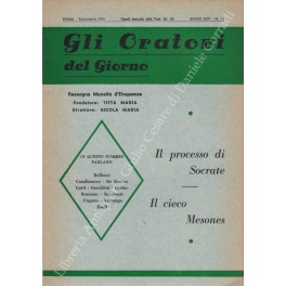 Gli oratori del giorno. Rassegna mensile d'eloquenza. Anno XLIV - Numero 11. Novembre 1976