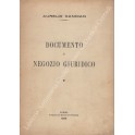 Documento e negozio giuridico