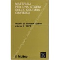 Materiali per una storia della cultura giuridica