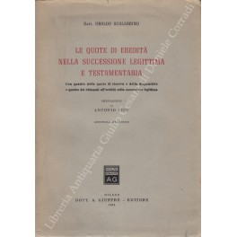 Le quote di eredità nella successione legittima e testamentaria Le quote di eredità nella successione legittima e testamentaria
