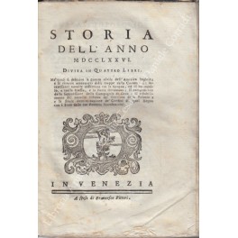 Storia dell'anno MDCCLXXVI Storia dell'anno MDCCLXXVI