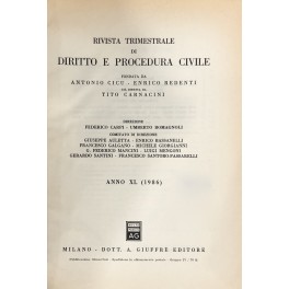 Rivista trimestrale di diritto e procedura civile Rivista trimestrale di diritto e procedura civile