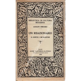 Un reazionario il Conte J. De Maistre