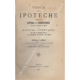 Codice delle ipoteche Codice delle ipoteche