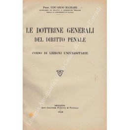 Le dottrine generali del diritto penale. Corso di