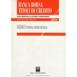 Banca borsa e titoli di credito. Rivista di Dottrina e Giurisprudenza Banca borsa e titoli di credito. Rivista di Dottrina e Giurisprudenza