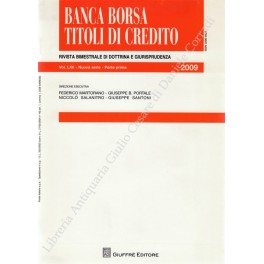 Banca borsa e titoli di credito. Rivista di Dottrina e Giurisprudenza Banca borsa e titoli di credito. Rivista di Dottrina e Giurisprudenza