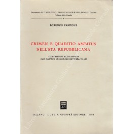 Crimen e quaestio ambitus nell'età repubblicana