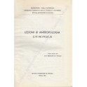 Lezioni di antropologia criminale