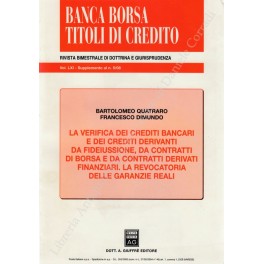 Banca borsa e titoli di credito. Rivista di Dottrina e Giurisprudenza Banca borsa e titoli di credito. Rivista di Dottrina e Giurisprudenza