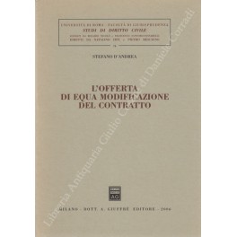 L'offerta di equa modificazione del contratto