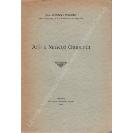 Atti e negozi giuridici