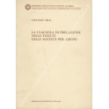 La clausola di prelazione negli statuti delle società per azioni