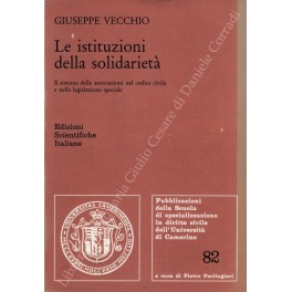 Le istituzioni della solidarietà Le istituzioni della solidarietà