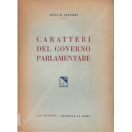 Caratteri del governo parlamentare