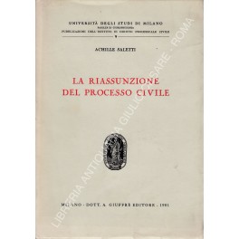 La riassunzione del processo civile