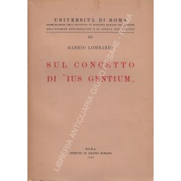 Sul concetto di ius gentium