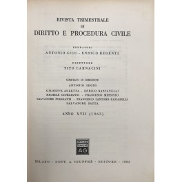 Rivista trimestrale di diritto e procedura civile Rivista trimestrale di diritto e procedura civile
