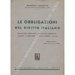 Le obbligazioni nel diritto Italiano