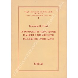 Le annotazioni di Filippo Vassalli Le annotazioni di Filippo Vassalli